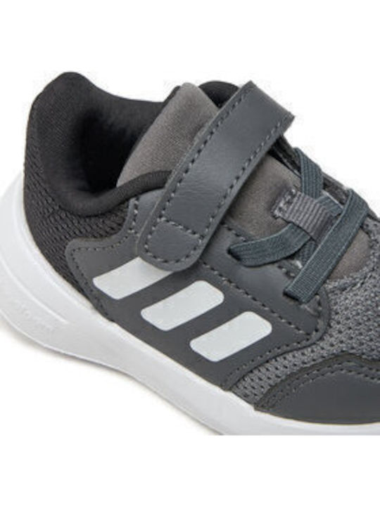 Tensaur Tensaur Run 3.0 Kids Sports Shoes Running with Hoop & Loop Closure Grey Four / Cloud White / Core Black