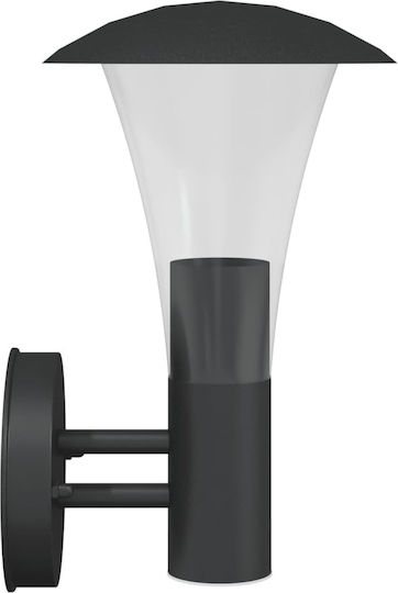 vidaXL Lumină de exterior montată pe perete E27 IP44 17.5x17.5x28εκ.