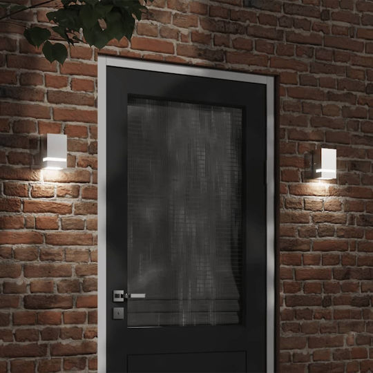 vidaXL Lumină de exterior montată pe perete GU10 IP44 9.5x7.5x15εκ.