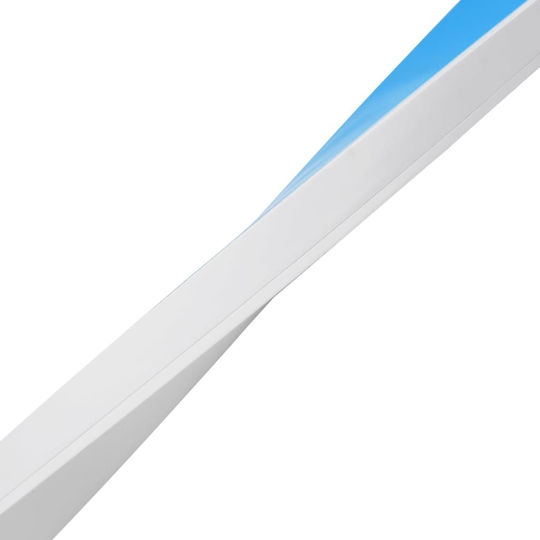 vidaXL Cable Channel with Sticker Floor made of Plastic White 1m