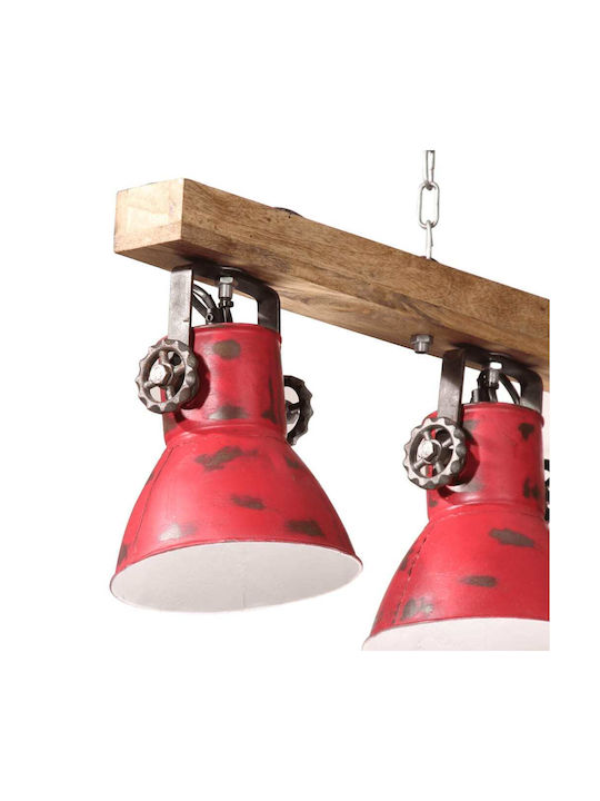 vidaXL Pendant Light Bronze for 4 Bulbs E27 90x24x111cm