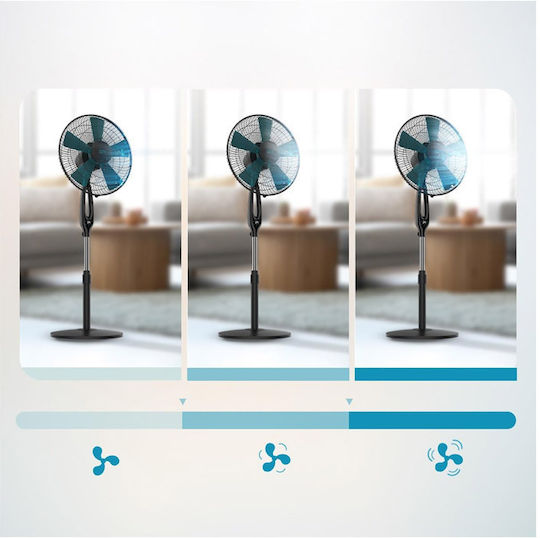 Cecotec EnergySilence 560 Max Smart Pedestal Fan 45W 40cm Diameter with Remote Control Blue