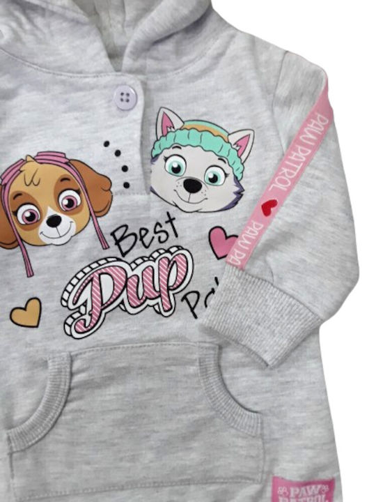 Paw Patrol Kids Sweatshirt with Hood and Pockets Grey