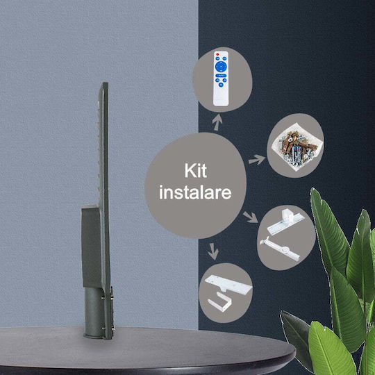 Street Solar Light 400W 3200lm Cold White 6500K with Motion Sensor and Remote Control IP66 49cmx21cmx5.5cmcm