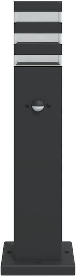 vidaXL Solar Light Floor Column 11W with Motion Sensor and Photocell IP44 14cmx14cmx50cmcm