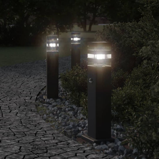 vidaXL Solar Light Floor Column 11W with Motion Sensor and Photocell IP44 14cmx14cmx50cmcm