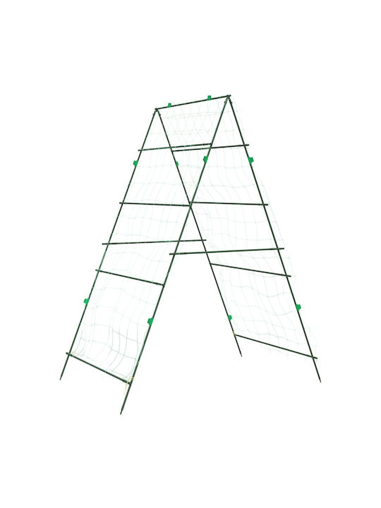 Metallic Trellis Green 10x10cm 2pcs