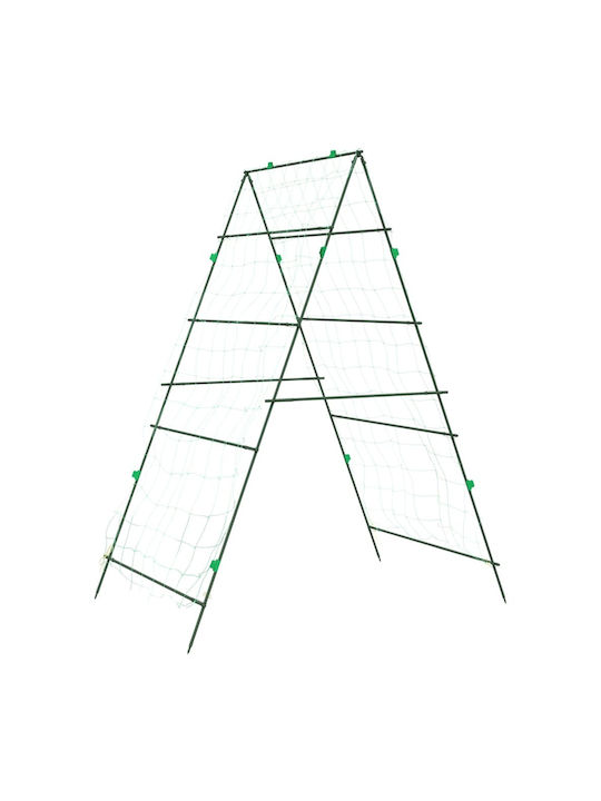 Metallic Trellis Green 10x10cm 2pcs