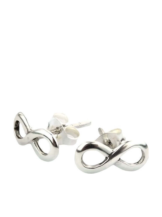925 Sterling Silver Large Infinity Earrings