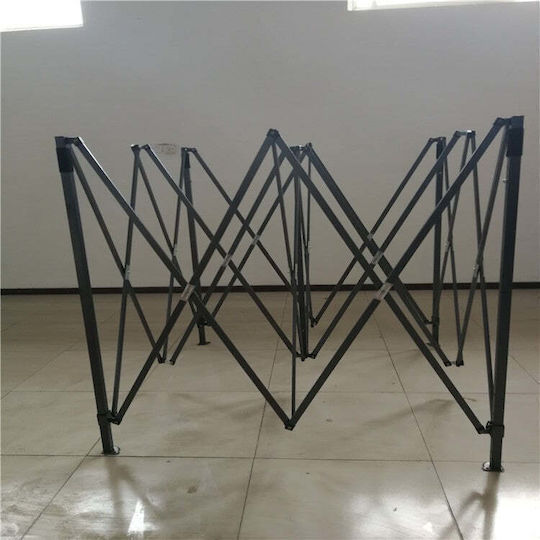 din Metal în Culoare Negru 200x200cm