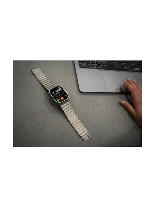 Mobile Origin Armband Rostfreier Stahl Silber (Apple Watch 44/45/46mm/Ultra 49mm)