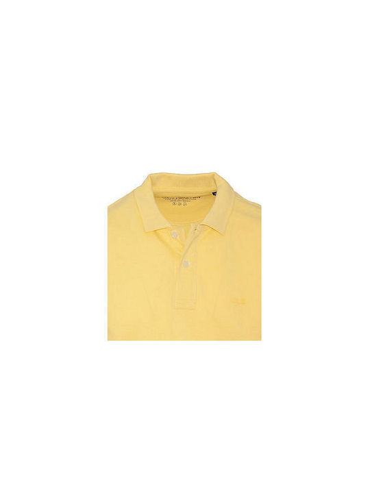 Van Hipster Men's Short Sleeve Blouse Polo Yellow