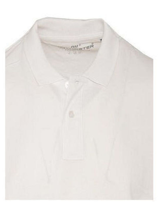 Van Hipster Men's Short Sleeve Blouse Polo White