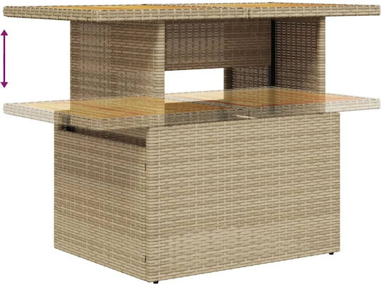 Tisch Stabil Beige 100x55x73cm