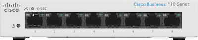 Cisco CBS110-8T-D Unmanaged L2 Switch with 8 Gigabit (1Gbps) Ethernet Ports