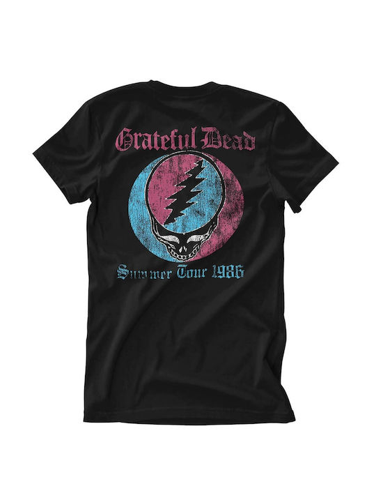 Paperinos Grateful Dead T-shirt Μαύρο Βαμβακερό