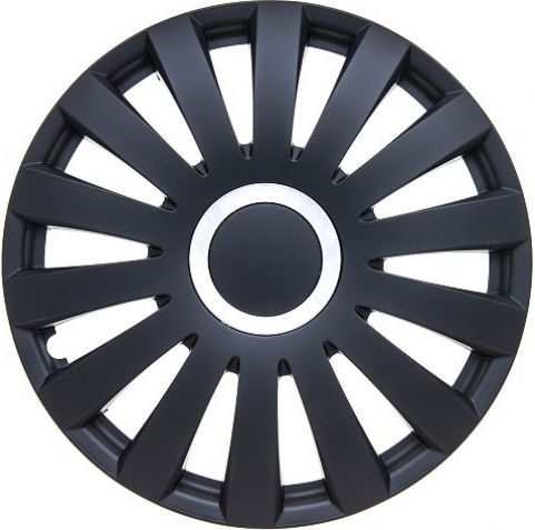 Carman Set Capace De Roți Auto 4 Bucăți 14" Negru/Negru