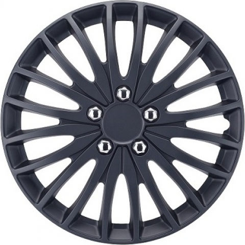 Carman Set Capace de Roți Auto 4 Bucăți 15 Negru/Negru