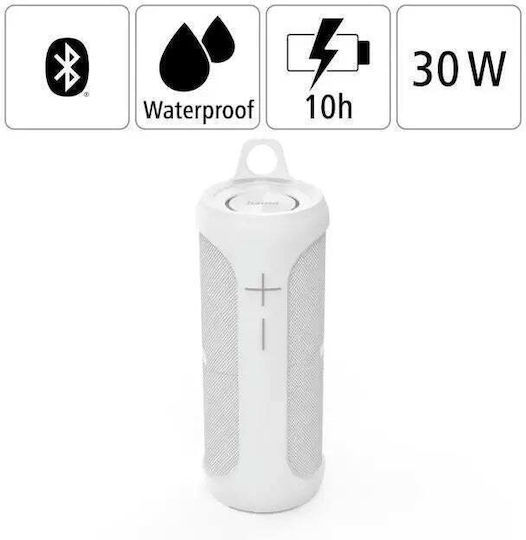 HAMA Twin 3.0 Impermeabil Boxă Bluetooth 30W cu Durată de Baterie până la 10 ore Alb