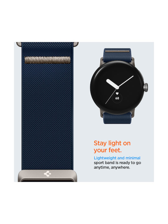 Spigen FIT LITE Λουράκι Υφασμάτινο Μπλε (Google Pixel Watch 1 / 2 / 3 / 4 41mm)
