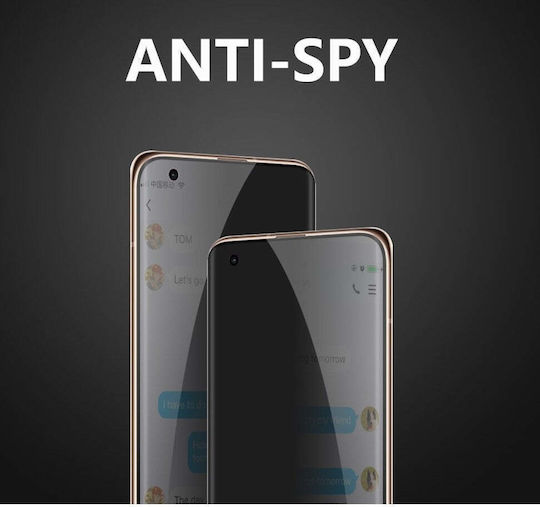 Adeziv complet Privacy Full Face Tempered Glass Negru (Huawei Nova 9 / Honor 50 5G - Huawei Nova 9 / Honor 50 5G)