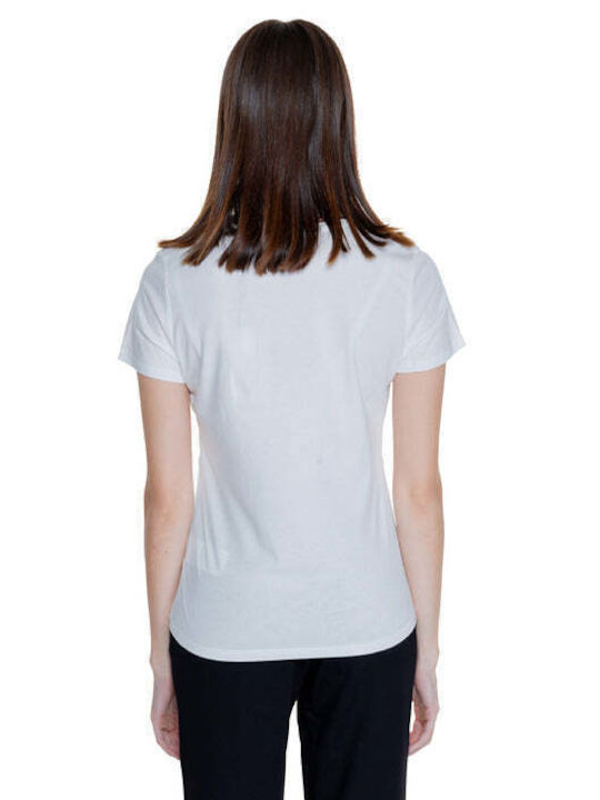Morgan Damen T-Shirt Weiß
