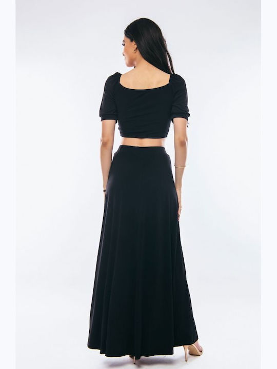 Damen Crop Top Schwarz