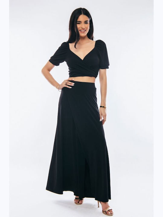Damen Crop Top Schwarz