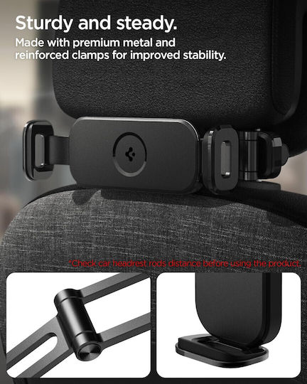 Spigen Onetap Universal Βάση Κινητού & Tablet Αυτοκινήτου 4.7" - 13" με Ρυθμιζόμενα Άγκιστρα Γκρι
