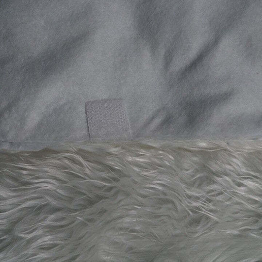 cu textură de blană Ø90cm.