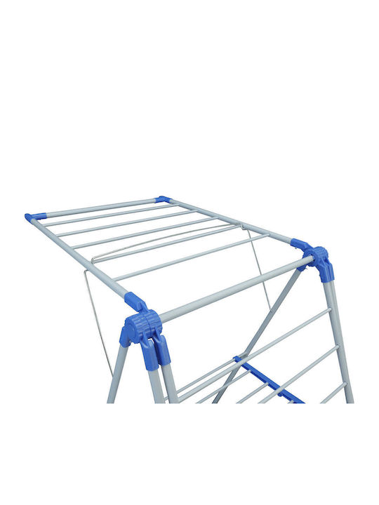 Uncle George Metallic Folding Floor Clothes Drying Rack 133x53cm