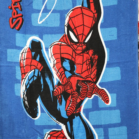 Marvel Kids Beach Towel Blue Spiderman 140x70cm