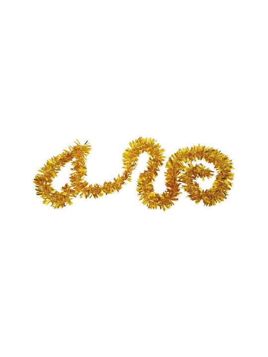 Crăciun Panglică Plastică Auriu 200x6.5cm 1buc