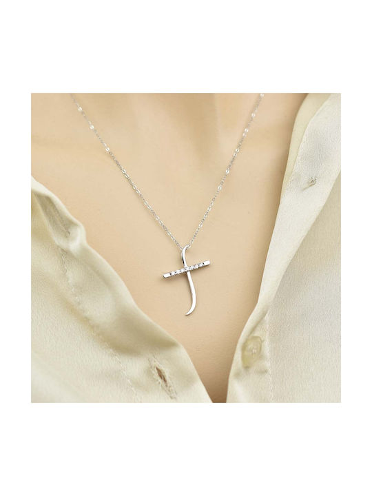 Goldjewels Women's Cross from Silver with Chain