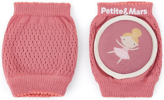 Petite & Mars Наколенка за пълзене от Текстил в Розов Цвят 2 Бройки