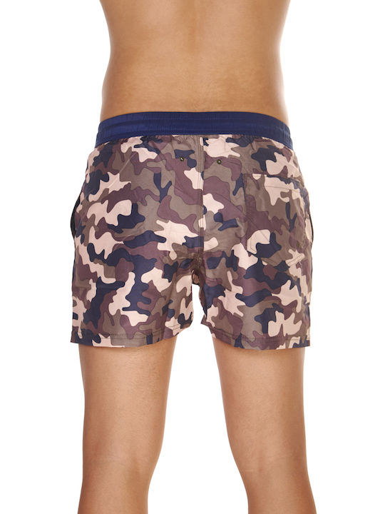 Comfort Ανδρικό Μαγιό Σορτς Καφέ Camo