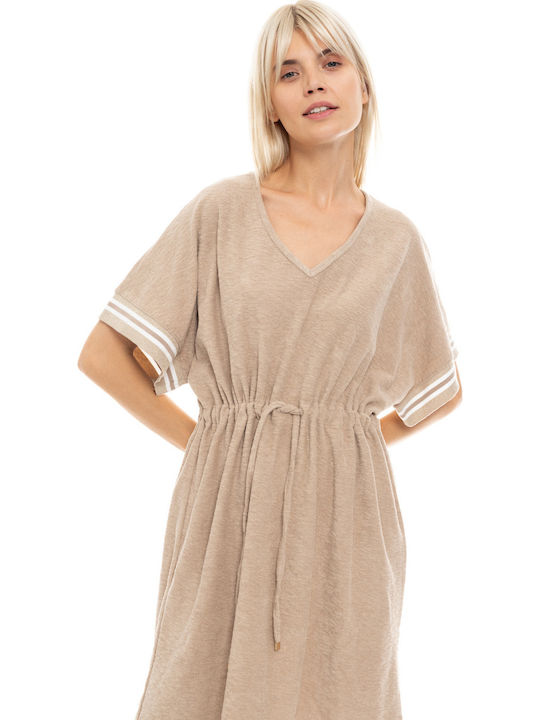 Women's Beachdress Pink Label Dress Skin Regular Fit Cotton