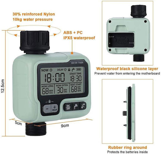 Irrigation Programmer Faucet Battery with Electrovane 1 Output