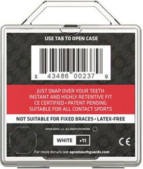 UFC Junior Protective Mouth Guard White UFC-2263002-WH-JR