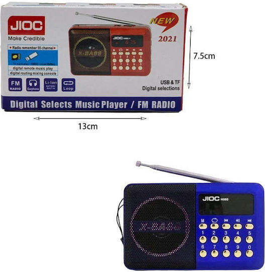 H089UBT Radio portabil cu USB Albastru