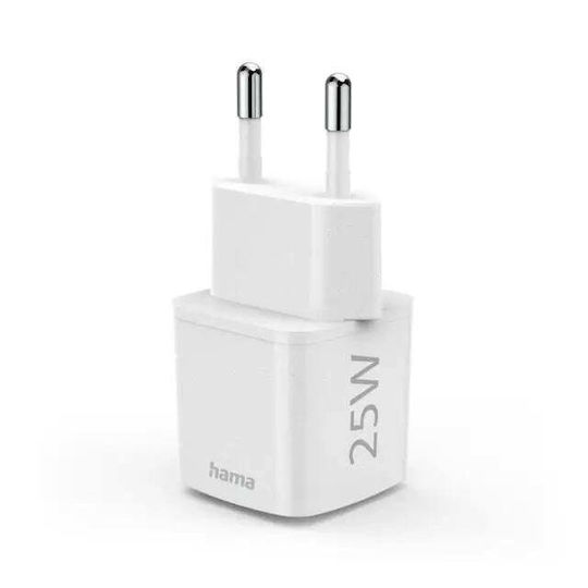 HAMA Φορτιστής Χωρίς Καλώδιο με Θύρα USB-C 25W Power Delivery Λευκός (Eco)