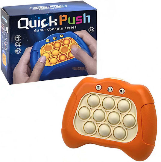 Pop It Fidget Spielzeug Flippy Konsole Interaktives Spiel Stressabbau Batteriebetrieben Abs Silikon Orange 12 x 10 x 5,8 cm