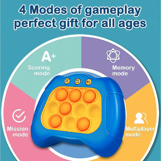 Pop It Fidget Spielzeug Flippy Konsole Interaktives Spiel Stressabbau Batteriebetrieben Abs Silikon Orange 12 x 10 x 5,8 cm