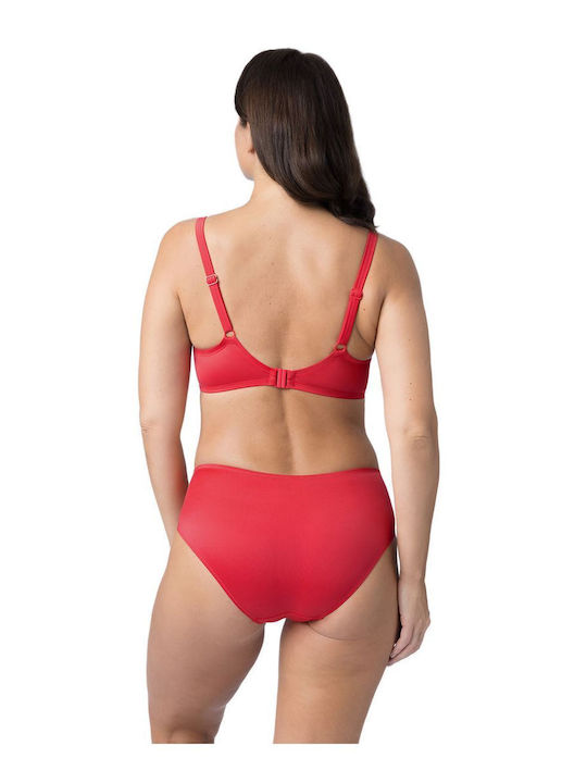 Bikini Bra Fiji with Adjustable Straps Red