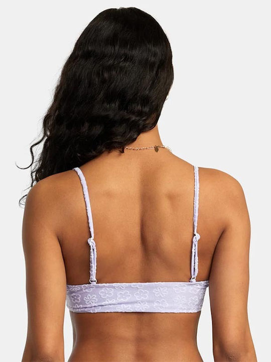 Padded Underwire Triangle Bikini Top with Adjustable Straps Iris