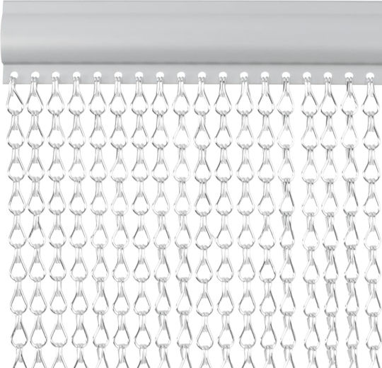 vidaXL Aluminum Door Curtain Beige 90x200cm 4010011