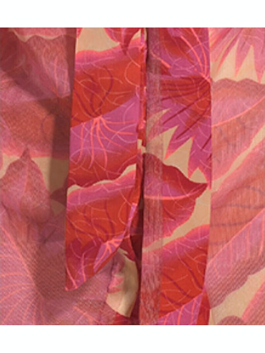 Langärmelig Damen Hemd Fuchsia/red