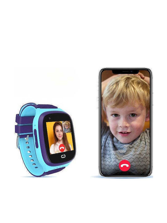 Kinder-Smartwatch 4G Mit GPS Und Kamera Blau