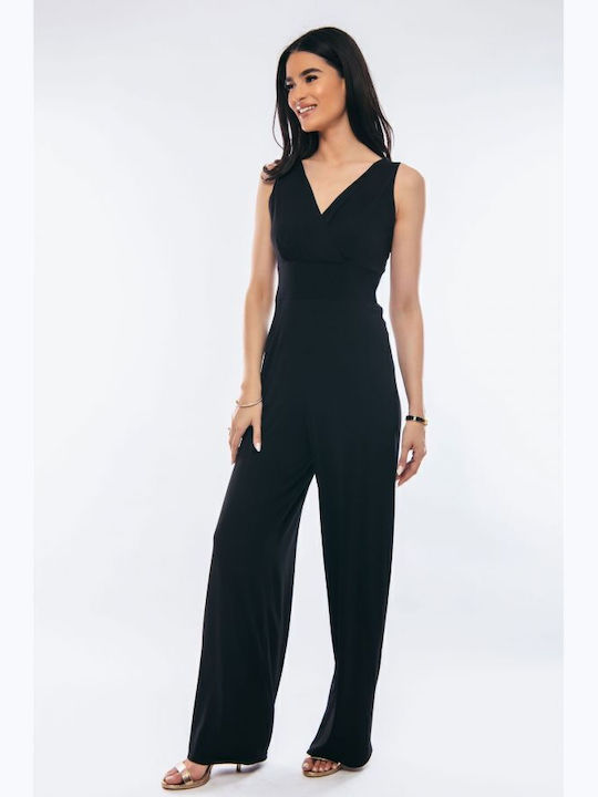 Women's Sleeveless One-piece Jumpsuit Black