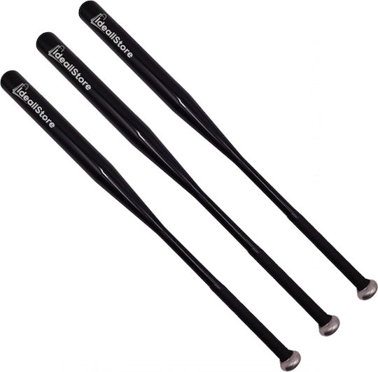 Set Three Ideallstore Home Run Aluminum Baseball Bats 80 Cm Black